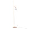 Lampe à poser dorée abat-jour sphérique blanc Erich Maytoni Promotion