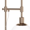 Lampe à poser dorée abat-jour sphérique blanc Erich Maytoni Vente