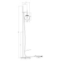 Lampe à poser dorée abat-jour sphérique blanc Erich Maytoni Offre