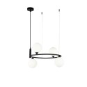 Lampe de plafond cerclée suspendue avec 4 sphères modernes Ring Maytoni Offre