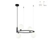 Lampe de plafond cerclée suspendue avec 4 sphères modernes Ring Maytoni Vente