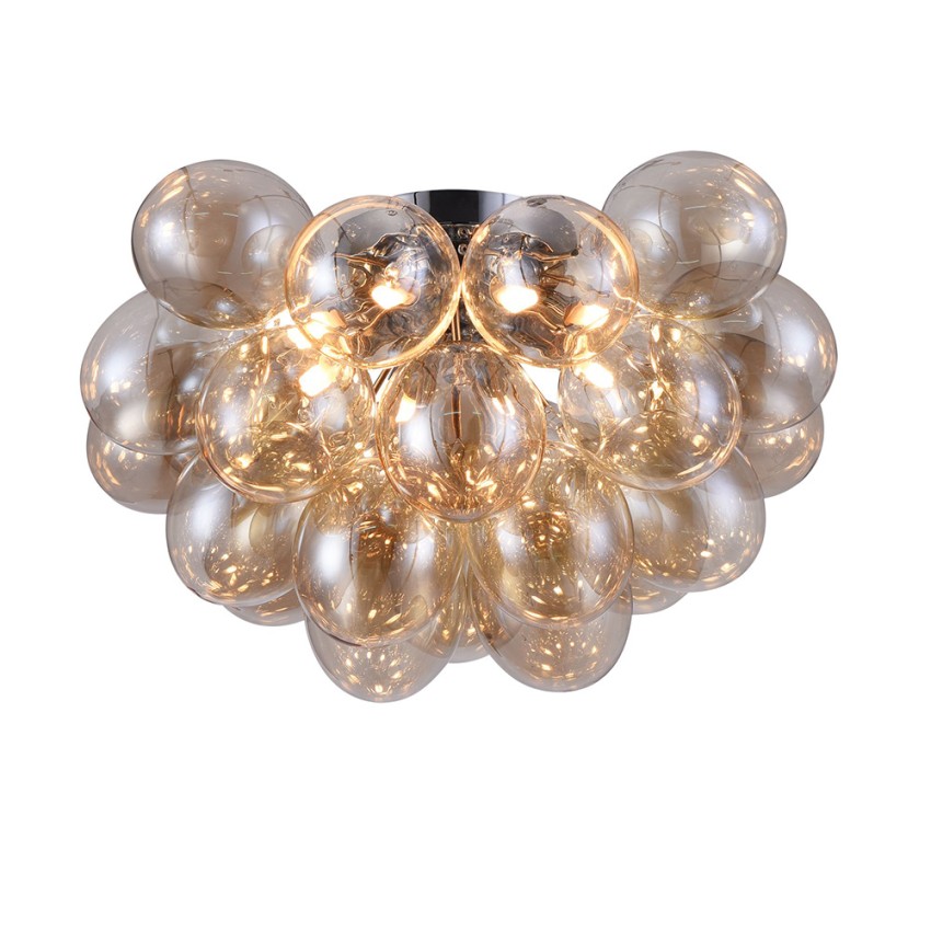 Plafonnier boule en verre ambré Balbo Maytoni Promotion Plafonnier boule en verre ambré Balbo Maytoni Promotion
