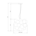Lampe pendentif moderne Balbo Maytoni avec sphères suspendues en grappes Prix
