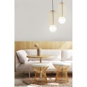 Lampe pendante dorée boule lumineuse salon plafond Telford Maytoni Remises