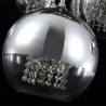 Suspension design moderne sphères en verre chromé Fermi Maytoni Remises