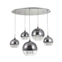 Suspension design moderne sphères en verre chromé Fermi Maytoni Vente