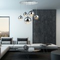 Suspension design moderne sphères en verre chromé Fermi Maytoni Promotion