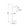 Lampe de bureau LED réglable Estudo Maytoni Réductions