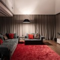 Lampe arc moderne sur pied noir Campanula Maytoni pour salon Promotion