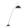 Lampe arc moderne sur pied noir Campanula Maytoni pour salon Vente