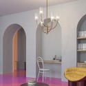 Suspension moderne style chandelier 6 lumières cylindres Arco Maytoni Catalogue