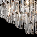 Lustre suspendu classique cristaux verre transparent Revero Maytoni Dimensions
