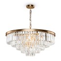 Lustre suspendu classique cristaux verre transparent Revero Maytoni Réductions