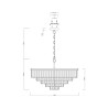 Lustre suspendu classique cristaux verre transparent Revero Maytoni Prix