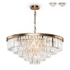 Lustre suspendu classique cristaux verre transparent Revero Maytoni Promotion