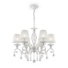 Suspension plafonnier classique blanc avec cristaux Grace Maytoni Promotion