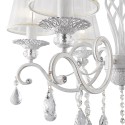 Lustre de plafond Grace Maytoni en cristal blanc classique candélabre Vente