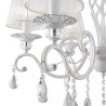 Suspension plafonnier classique blanc avec cristaux Grace Maytoni Vente