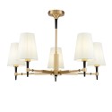 Lustre moderne 5 lumières chandelier abat-jour en tissu Zaragoza Maytoni Vente