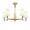 Lustre moderne 5 lumières chandelier abat-jour en tissu Zaragoza Maytoni Vente