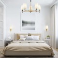 Lustre moderne 5 lumières chandelier abat-jour en tissu Zaragoza Maytoni Promotion