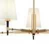 Lustre moderne 5 lumières chandelier abat-jour en tissu Zaragoza Maytoni Offre