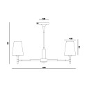 Lustre moderne 5 lumières chandelier abat-jour en tissu Zaragoza Maytoni Réductions