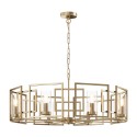 Suspension dorée plafond salon 8 lumières Bowi Maytoni Vente