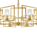 Suspension moderne dorée 6 lumières pour salon Bowi Maytoni Vente
