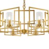 Suspension moderne dorée 6 lumières pour salon Bowi Maytoni Vente