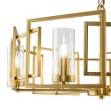 Suspension moderne dorée 6 lumières pour salon Bowi Maytoni Remises