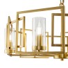 Suspension moderne dorée 6 lumières pour salon Bowi Maytoni Remises