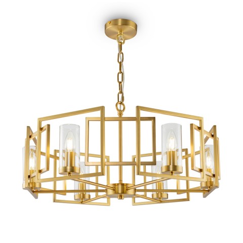 Suspension moderne dorée 6 lumières pour salon Bowi Maytoni Promotion