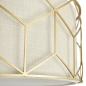 Plafonnier moderne doré abat-jour tissu Messina Maytoni Remises