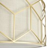 Plafonnier moderne doré abat-jour tissu Messina Maytoni Remises