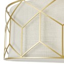 Plafonnier design rond abat-jour en tissu doré Messina Maytoni Réductions