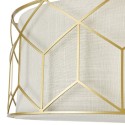 Plafonnier rond design doré abat-jour en tissu Messina Maytoni Réductions