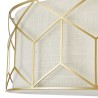 Plafonnier rond design doré abat-jour en tissu Messina Maytoni Réductions