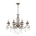 Lustre classique à 8 lumières avec pampilles en cristal Grace Maytoni Promotion