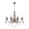 Lustre classique à 8 lumières avec pampilles en cristal Grace Maytoni Promotion