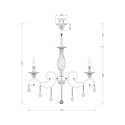 Candélabre de plafond classique à 8 lumières en cristal Grace Maytoni Vente