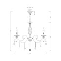 Lustre classique à 8 lumières avec pampilles en cristal Grace Maytoni Vente