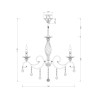 Lustre classique à 8 lumières avec pampilles en cristal Grace Maytoni Vente