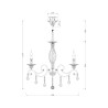 Lustre classique en cristal 6 lumières Grace Maytoni Vente