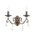 Applique murale classique avec cristaux 2 lumières Grace Maytoni Promotion