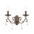 Applique murale classique avec cristaux 2 lumières Grace Maytoni Promotion