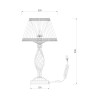 Lampe de bureau style classique abat-jour tissu Grace Maytoni Offre