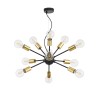 Suspension au plafond noire 12 douilles Jackson Maytoni Vente