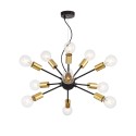 Suspension au plafond noire 12 douilles Jackson Maytoni Promotion