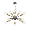 Suspension au plafond noire 12 douilles Jackson Maytoni Promotion